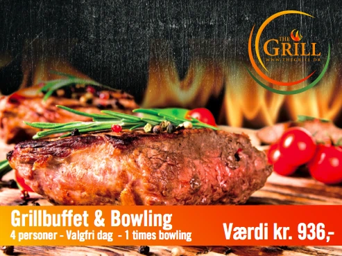 Grillbuffet og bowling fra Bowl´n´Fun Silkeborg